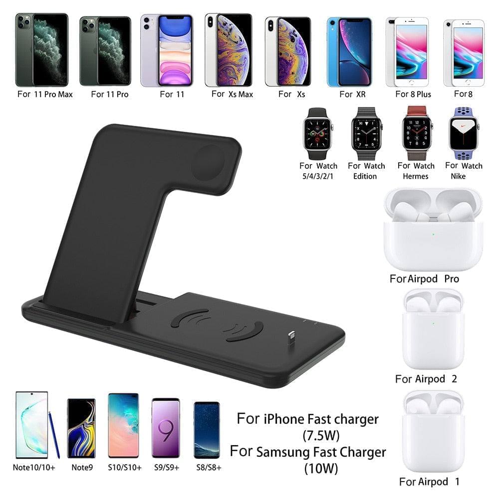 4in1 - 15W Qi Fast Wireless Charging Station - Premium Chargers & Powerbanks from Dressmycell.com - Just $55.00! Shop now at Dressmycell.com 4in1 - 15W Qi Fast Wireless Charging Station - Premium Chargers & Powerbanks from Dressmycell.com - Just $55.00! Shop now at Dressmycell.com
